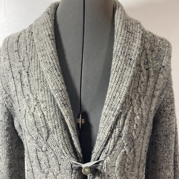 Coldwater Creek Sweater Women Size S w Mix of Black & White Ribbed Trim - Picture 2 of 11